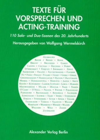 Cover: 9783895810763 | Texte für Vorsprechen und Acting-Training | Wolfgang Wermelskirch