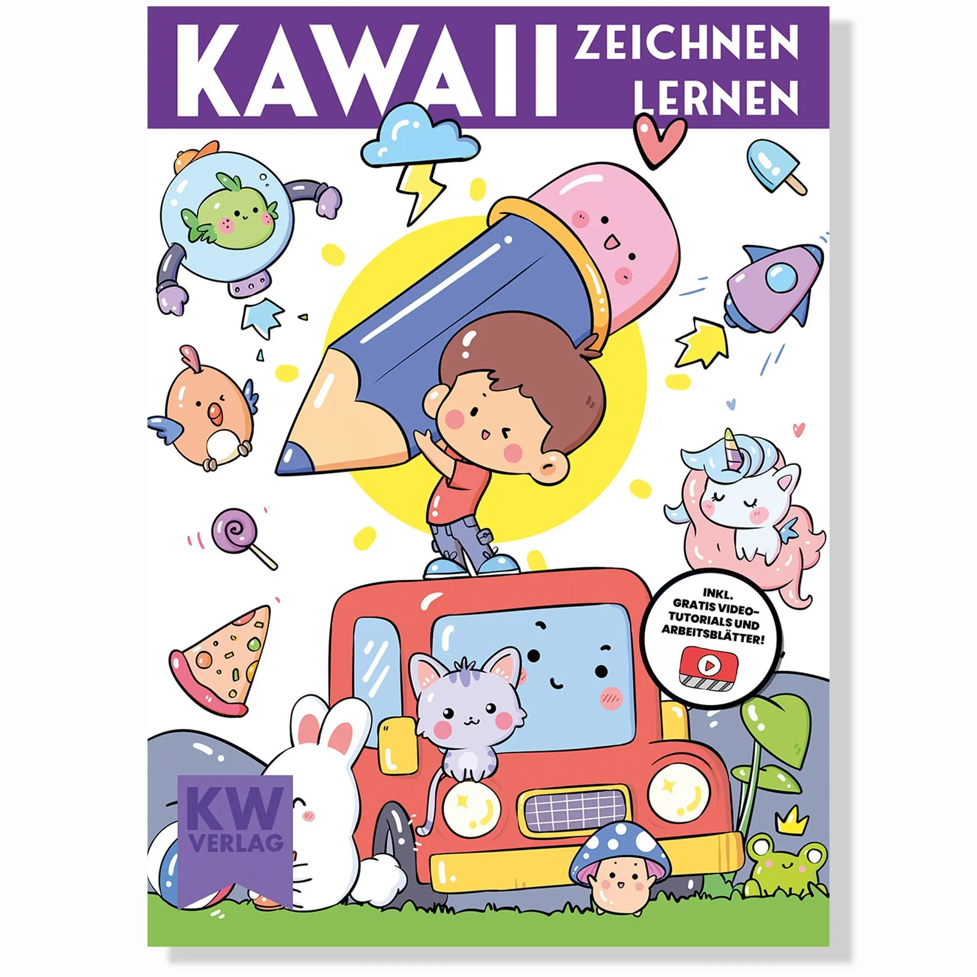 Cover: 9783982480763 | Kawaii zeichnen lernen - über 500 Motive malen lernen | SimplePaper