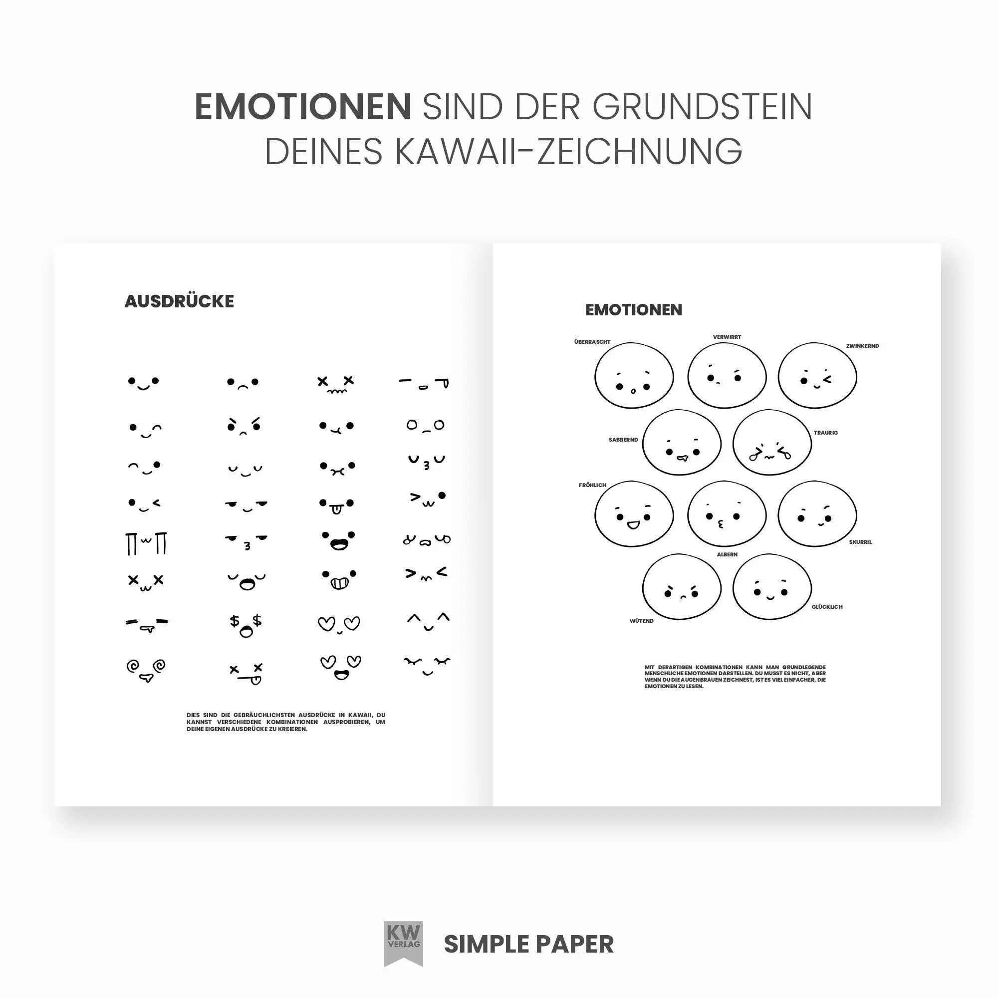 Bild: 9783982480763 | Kawaii zeichnen lernen - über 500 Motive malen lernen | SimplePaper