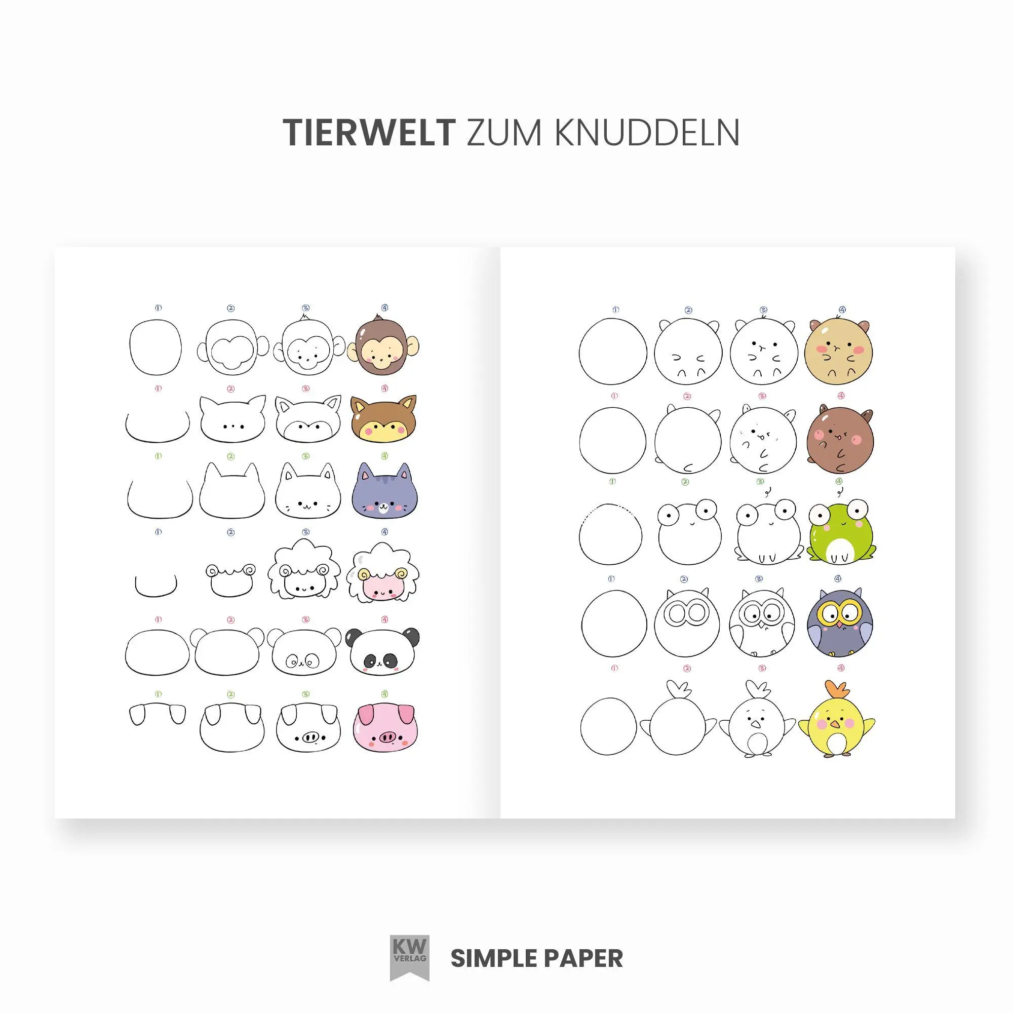 Bild: 9783982480763 | Kawaii zeichnen lernen - über 500 Motive malen lernen | SimplePaper