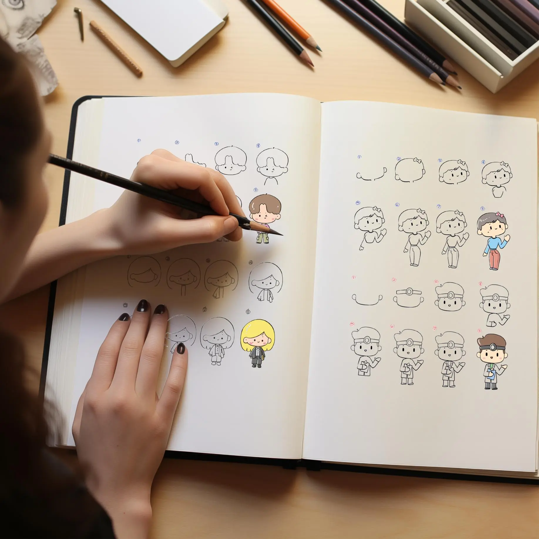 Bild: 9783982480763 | Kawaii zeichnen lernen - über 500 Motive malen lernen | SimplePaper