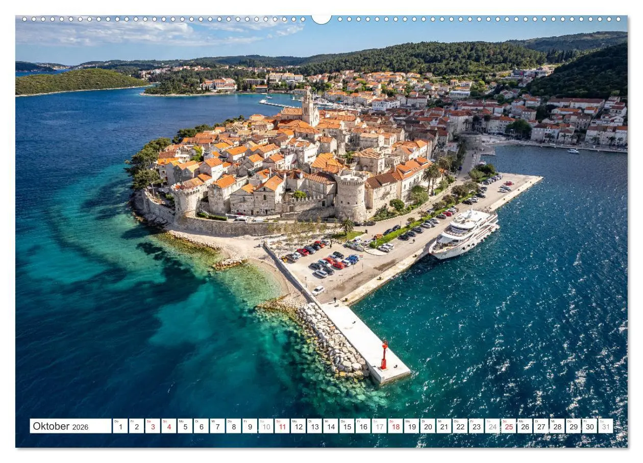 Bild: 9783457390863 | Kroatien von oben (Wandkalender 2026 DIN A2 quer), CALVENDO...