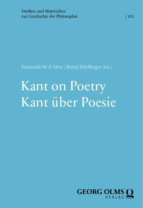 Cover: 9783487160863 | Kant on Poetry Kant über Poesie | Fernando M. F. Silva (u. a.) | Buch