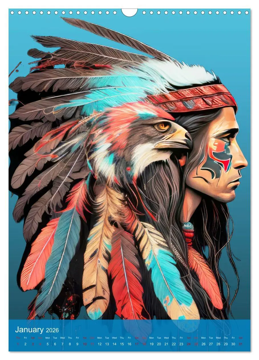 Bild: 9783516550863 | Native American Art (Wall Calendar 2026 DIN A3 portrait), CALVENDO...