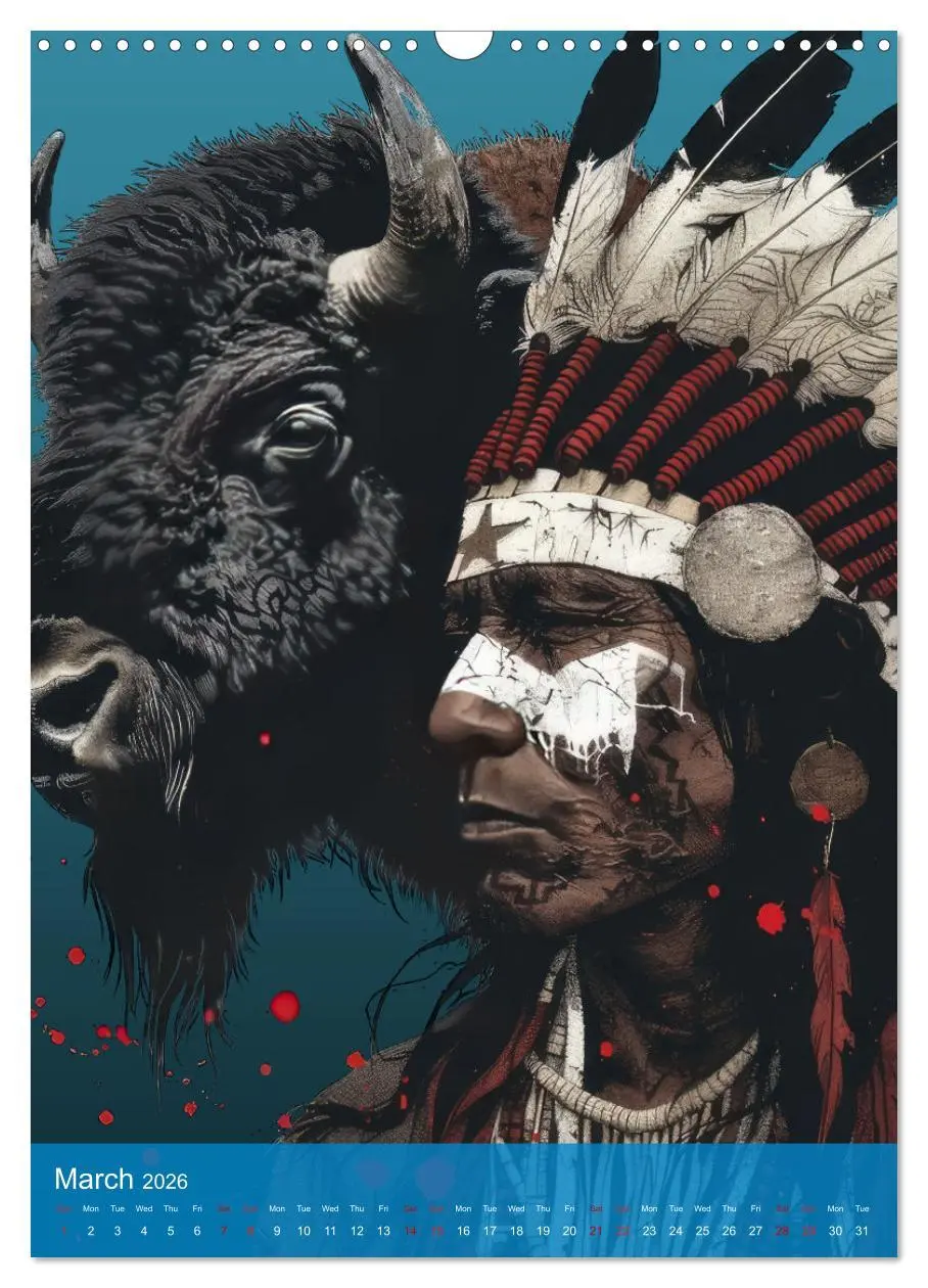 Bild: 9783516550863 | Native American Art (Wall Calendar 2026 DIN A3 portrait), CALVENDO...
