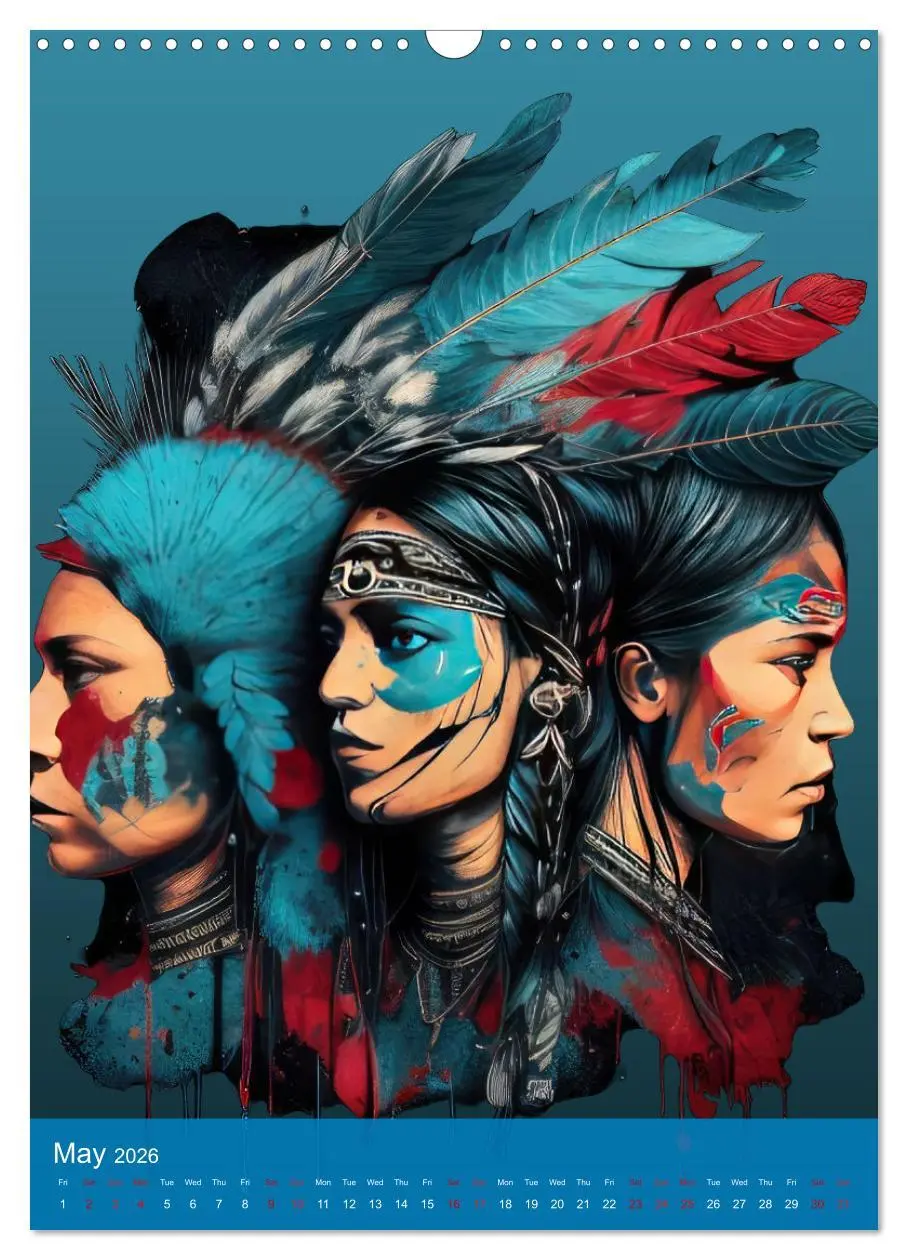 Bild: 9783516550863 | Native American Art (Wall Calendar 2026 DIN A3 portrait), CALVENDO...
