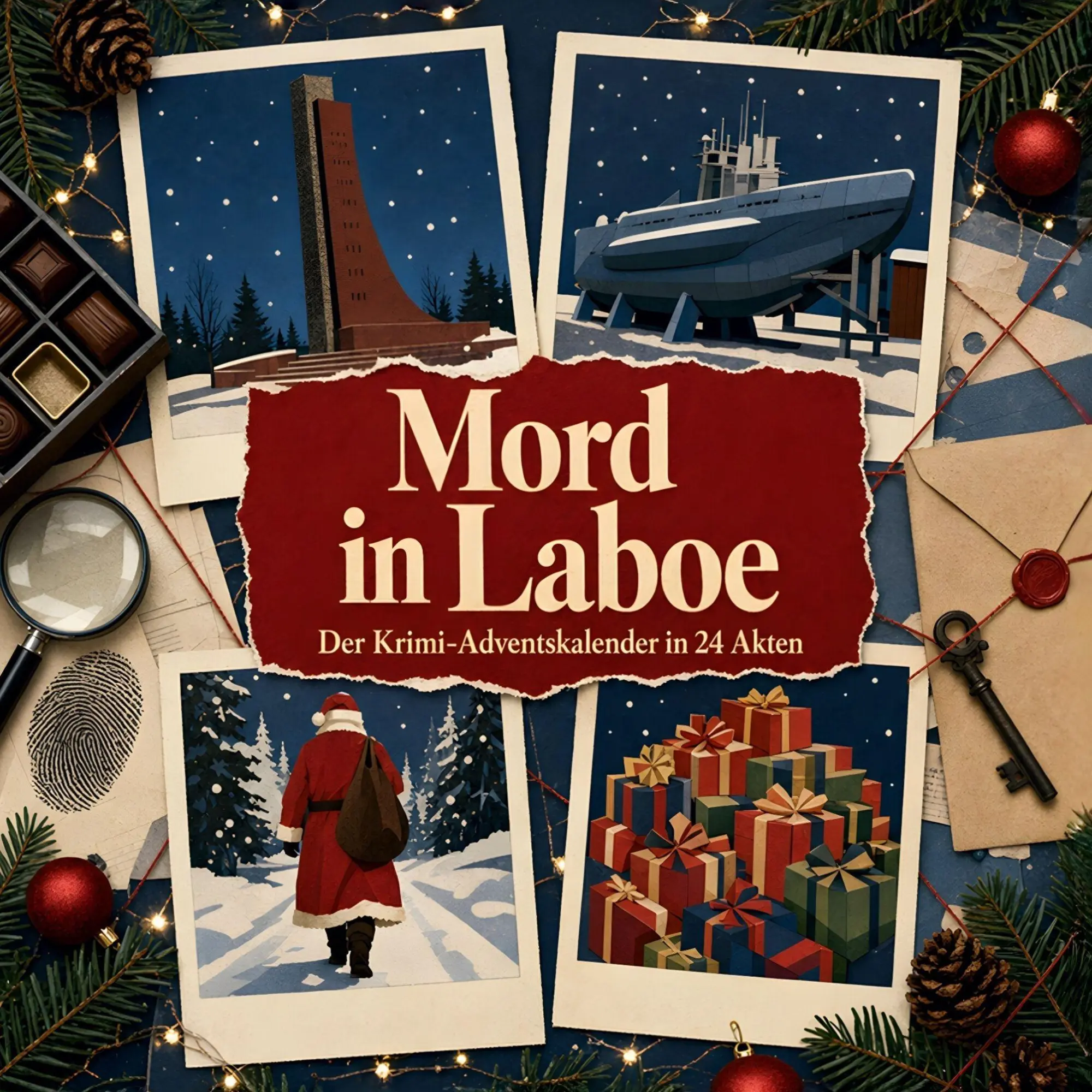 Cover: 9783696120863 | Mord in Laboe | Der Krimi-Adventskalender in 24 Akten | Julian Peters