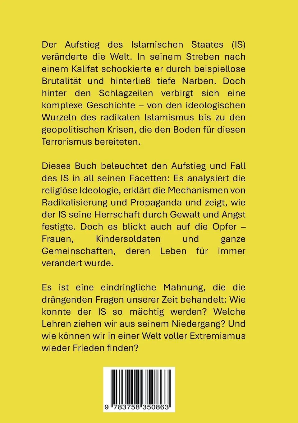 Rückseite: 9783758350863 | Im Namen Allahs | WIE DER IS DEN GLAUBEN IN BLUT TRÄNKTE | Taschenbuch