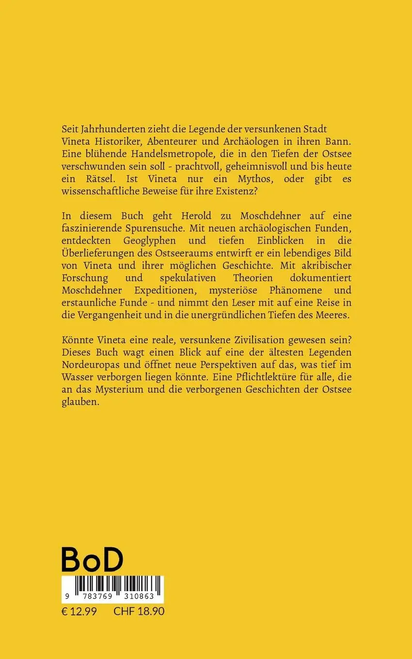 Rückseite: 9783769310863 | Vineta und die versunkene Kultur der Ostsee: | Im Fokus der Forschung