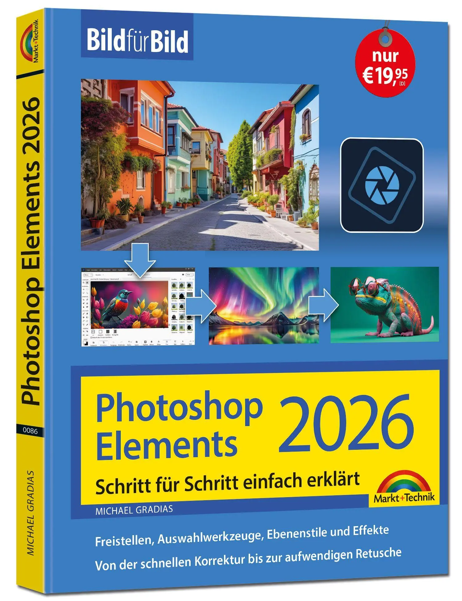 Cover: 9783988100863 | Photoshop Elements 2026 - Bild für Bild erklärt | Michael Gradias