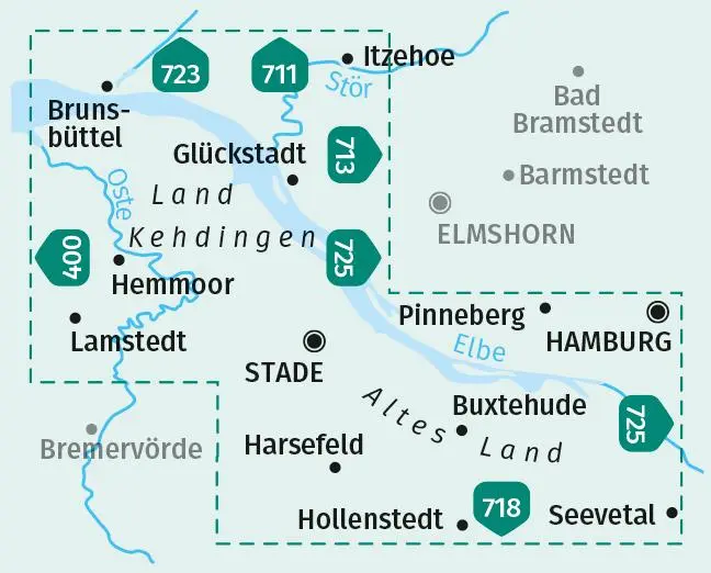 Bild: 9783991210863 | KOMPASS Wanderkarte 726 Hamburg, Altes Land 1:50.000 | GmbH | 1 S.