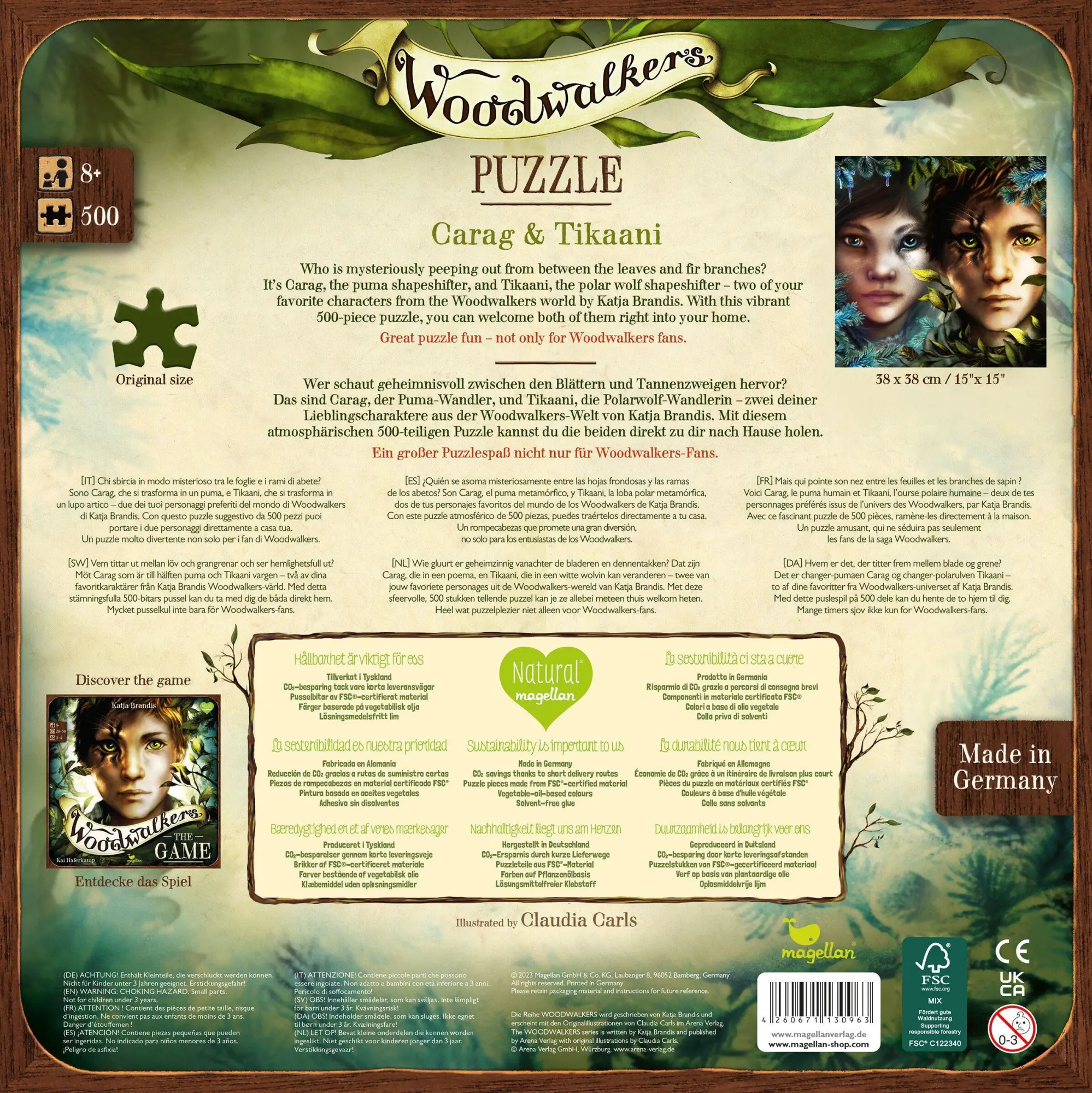 Bild: 4260671130963 | Woodwalkers - Puzzle - Carag &amp; Tikaani | Katja Brandis | Spiel | N3096