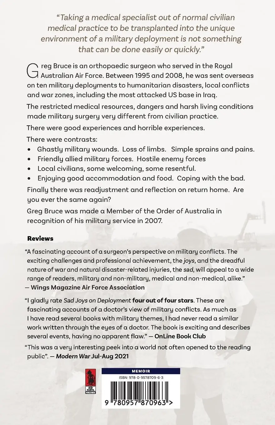 Rückseite: 9780957870963 | Sad Joys On Deployment | Greg Bruce | Taschenbuch | Englisch | 2022