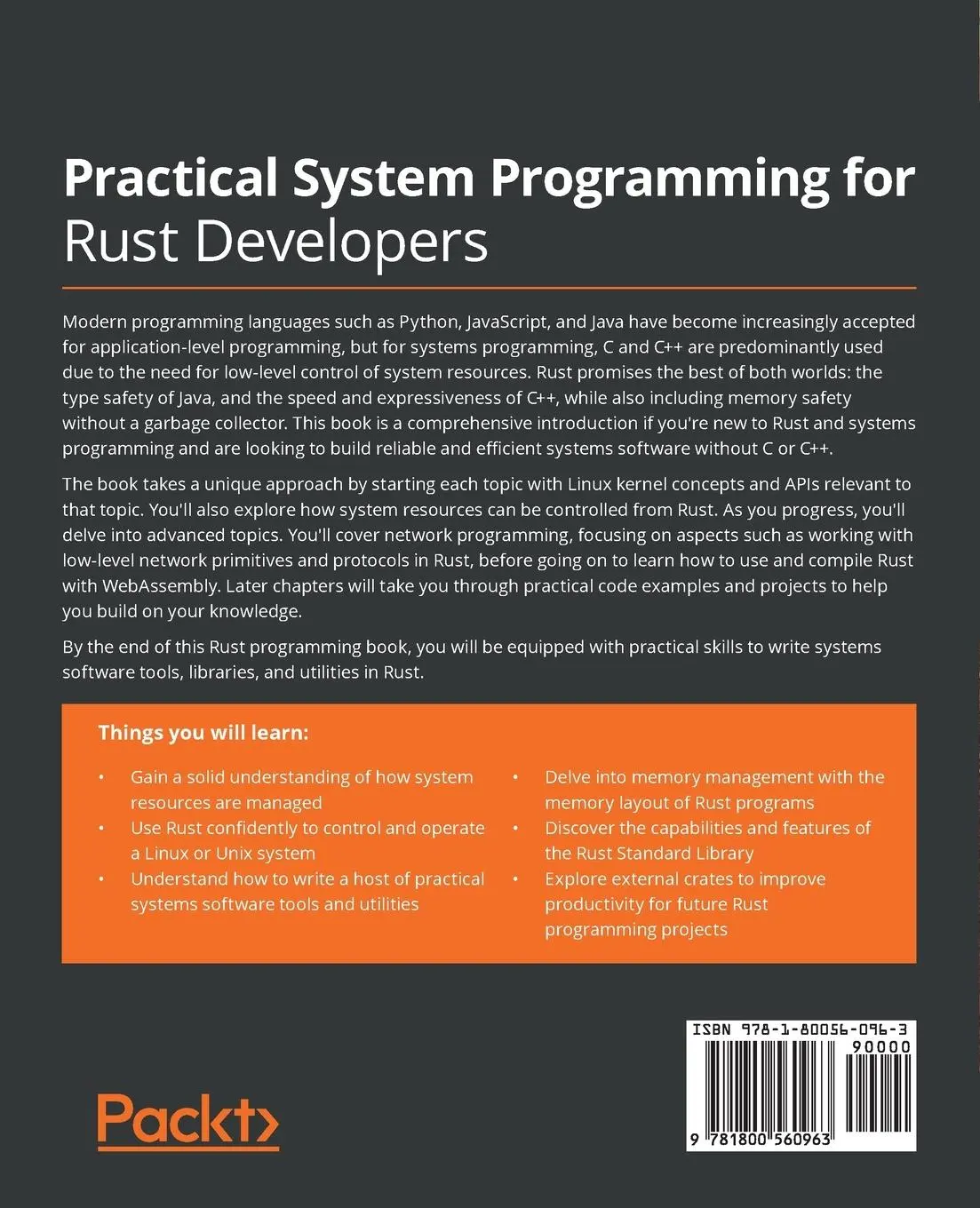 Rückseite: 9781800560963 | Practical System programming for Rust developers | Prabhu Eshwarla