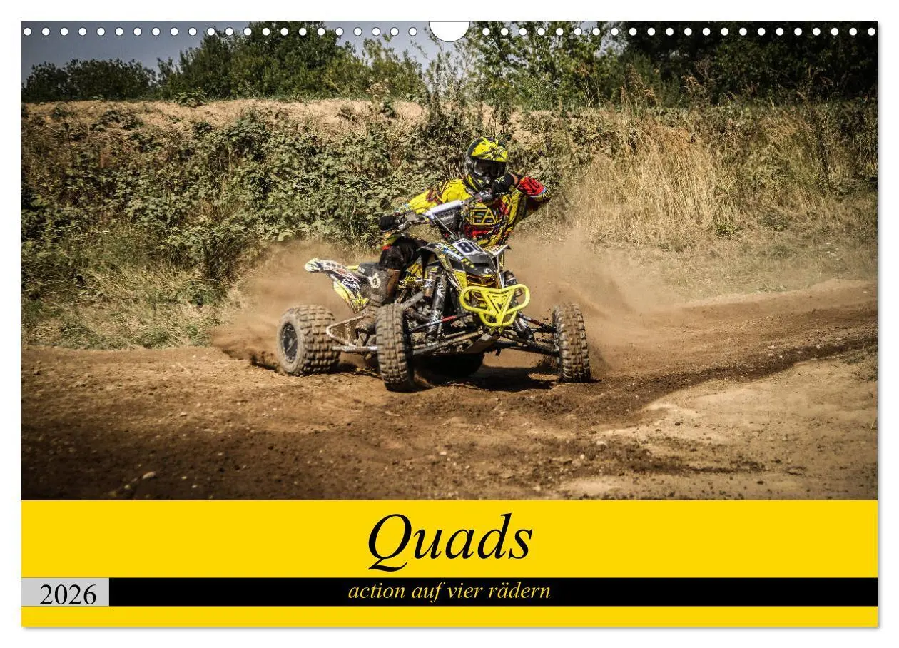 Cover: 9783457690963 | Quad`s action auf vier rädern (Wandkalender 2026 DIN A3 quer),...