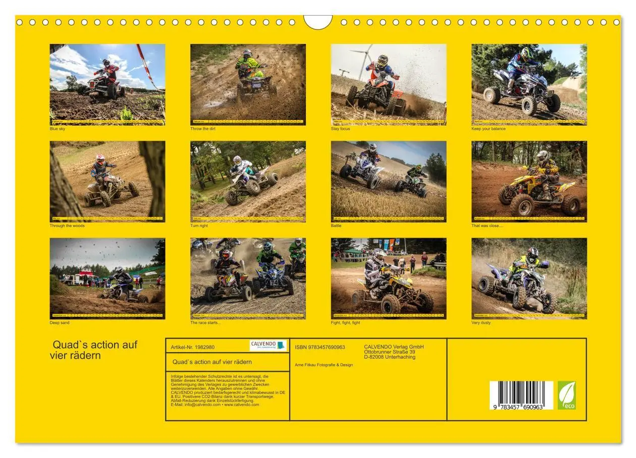 Bild: 9783457690963 | Quad`s action auf vier rädern (Wandkalender 2026 DIN A3 quer),...