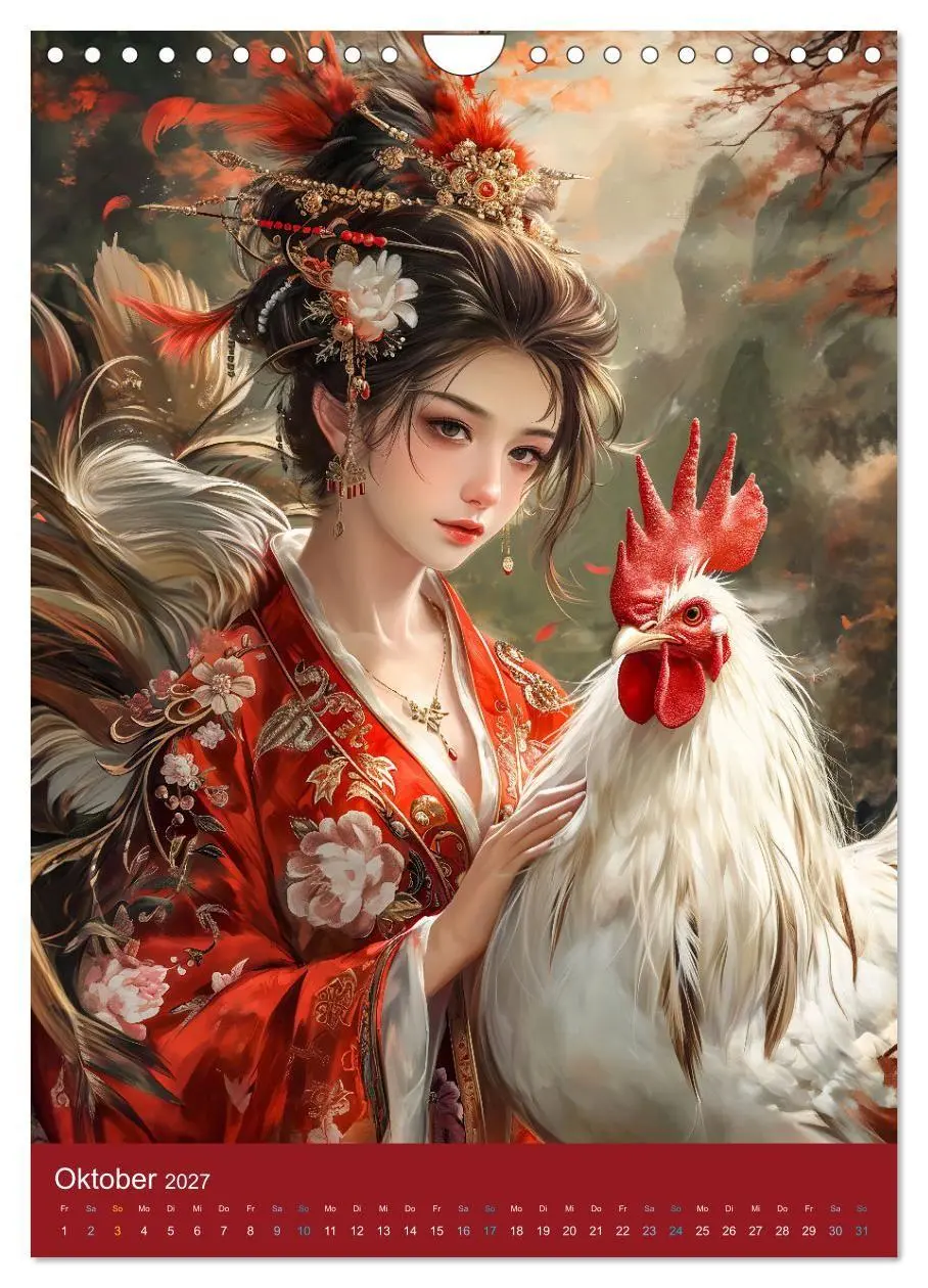 Bild: 9783569180963 | Chinesische Tierkreiszeichen - Fantasie-Zodiak im Stil des alten...