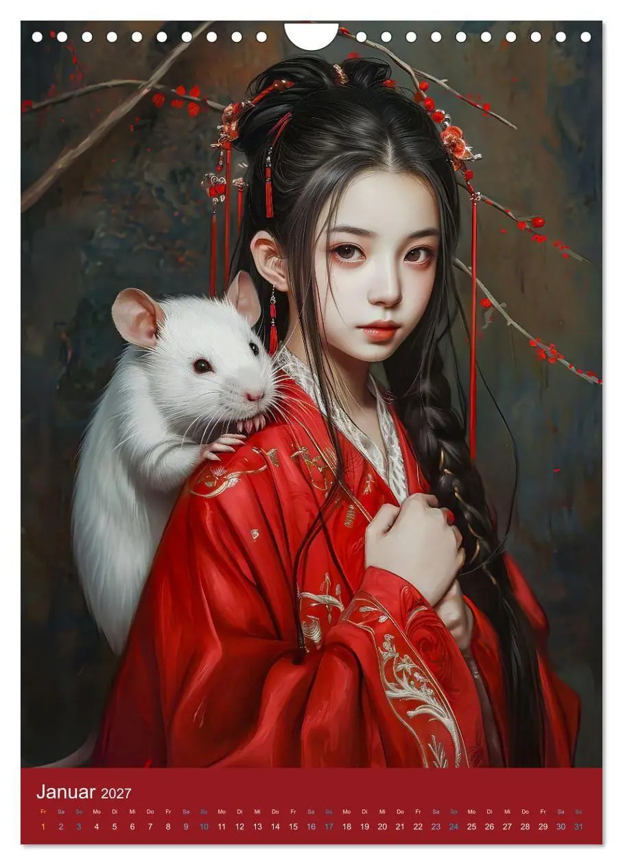 Bild: 9783569180963 | Chinesische Tierkreiszeichen - Fantasie-Zodiak im Stil des alten...