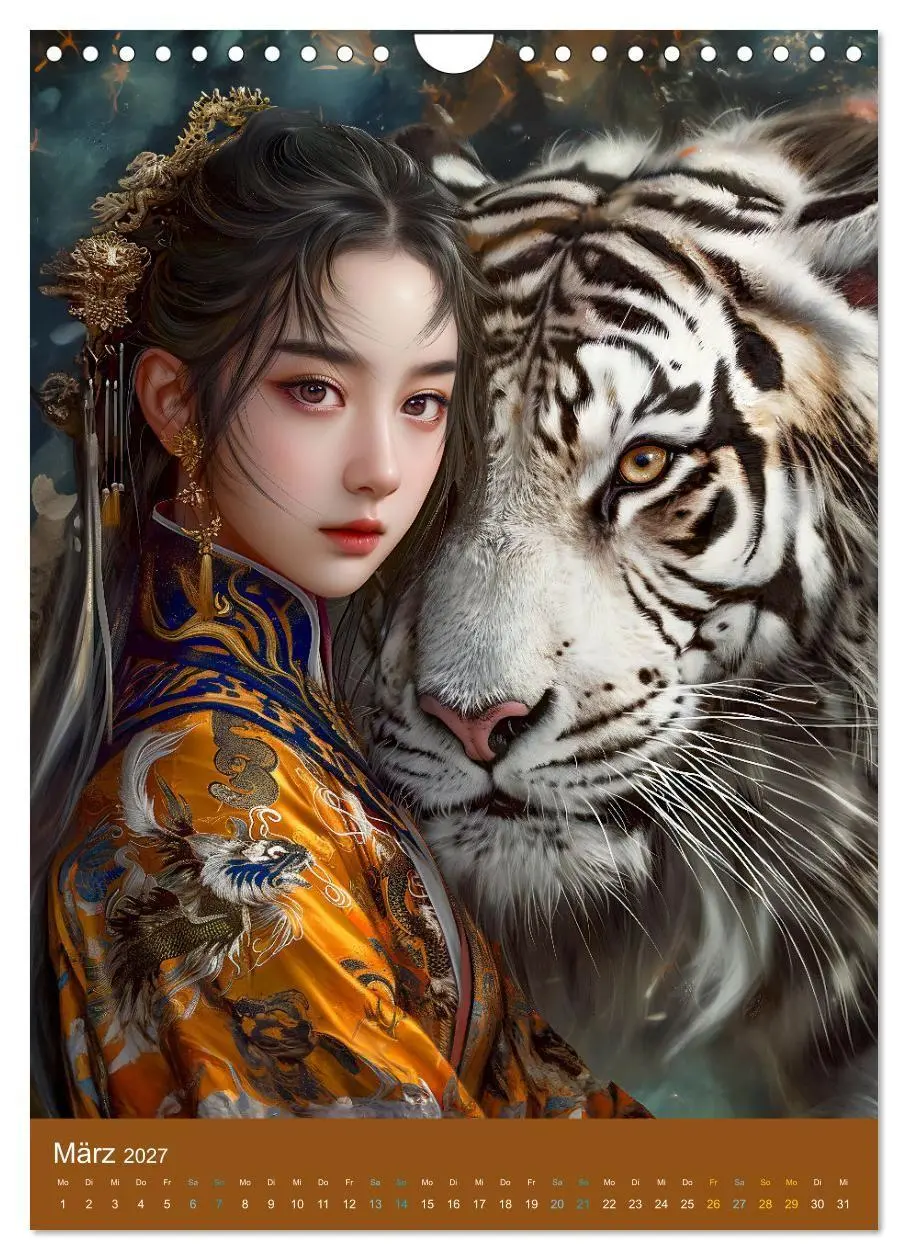 Bild: 9783569180963 | Chinesische Tierkreiszeichen - Fantasie-Zodiak im Stil des alten...