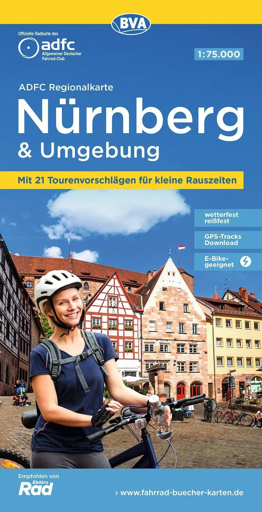 Cover: 9783969900963 | ADFC-Regionalkarte Nürnberg &amp; Umgebung, 1:75.000, mit...