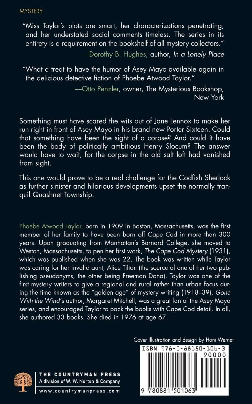 Rückseite: 9780881501063 | Criminal C. O. D. (Revised) | Phoebe Atwood Taylor | Taschenbuch