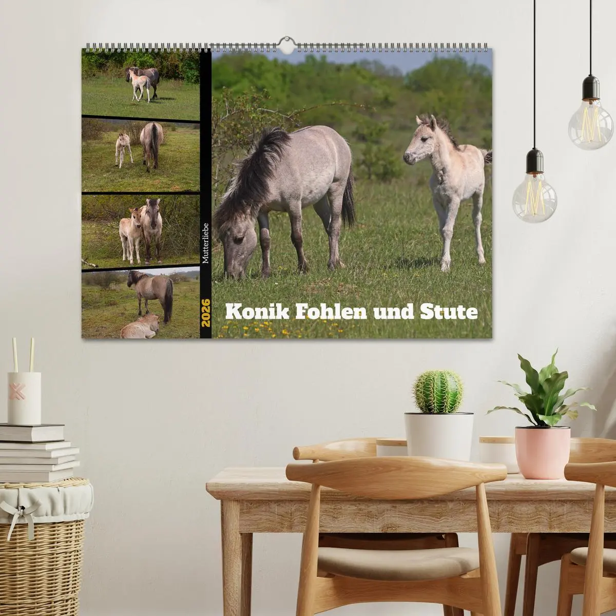 Bild: 9783457581063 | Mutterliebe - Konik Fohlen und Stute (Wandkalender 2026 DIN A2...