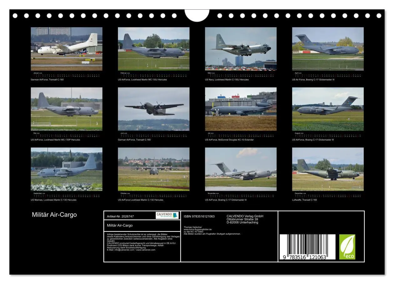 Bild: 9783516121063 | Militär Air-Cargo (Wandkalender 2026 DIN A4 quer), CALVENDO...