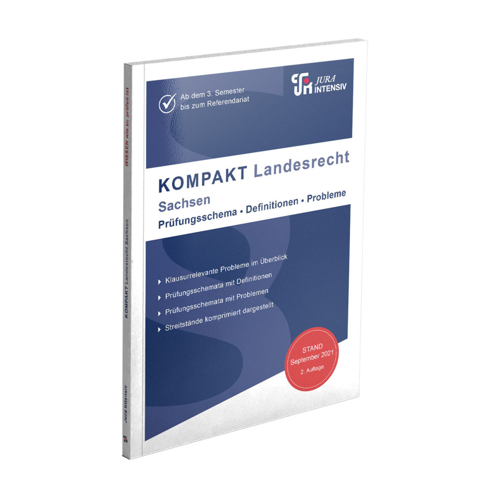 Cover: 9783967121063 | KOMPAKT Landesrecht - Sachsen | Dirk Kues | Taschenbuch | Geklebt