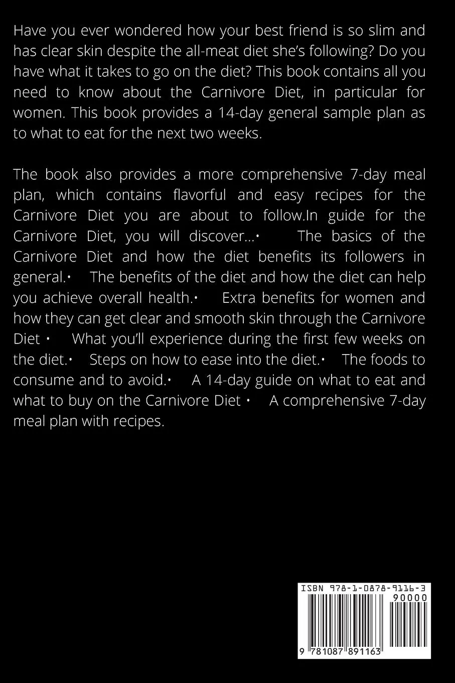 Rückseite: 9781087891163 | Carnivore Diet for Women | Bruce Ackerberg | Taschenbuch | Englisch