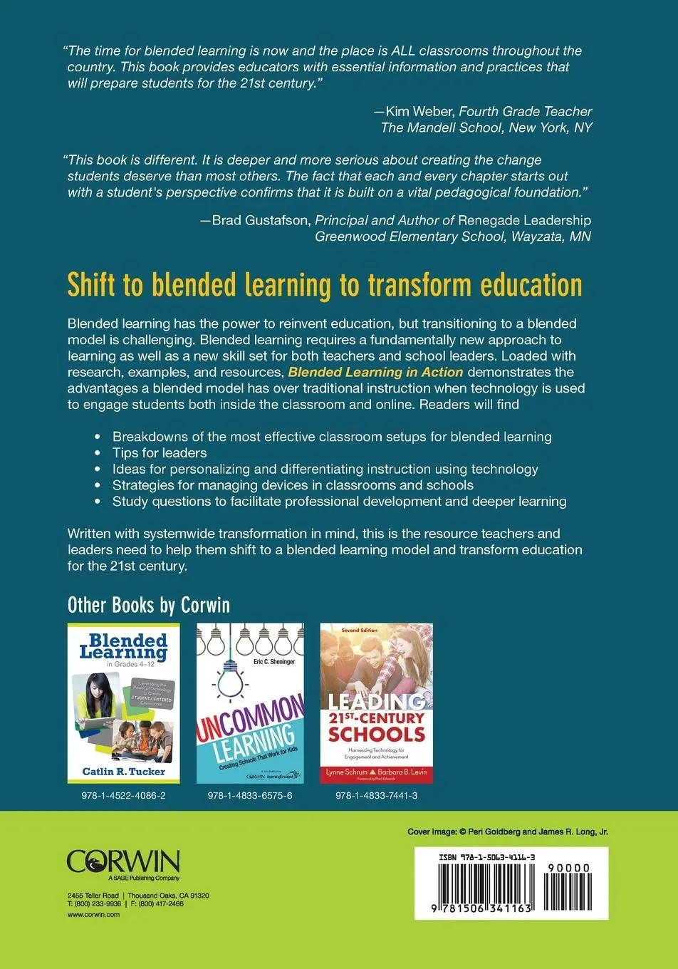 Rückseite: 9781506341163 | Blended Learning in Action | Catlin R. Tucker (u. a.) | Taschenbuch