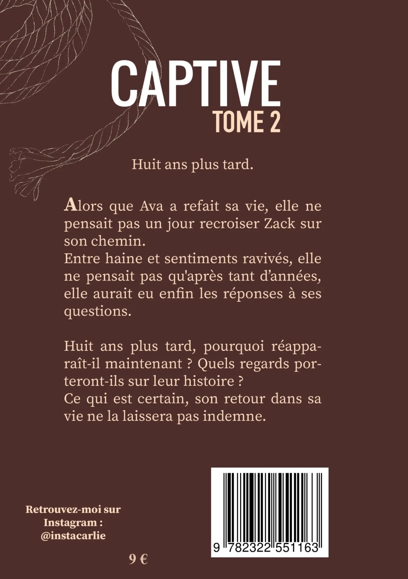 Rückseite: 9782322551163 | Captive | tome 2 | Carlie | Taschenbuch | Captive | Französisch | 2025