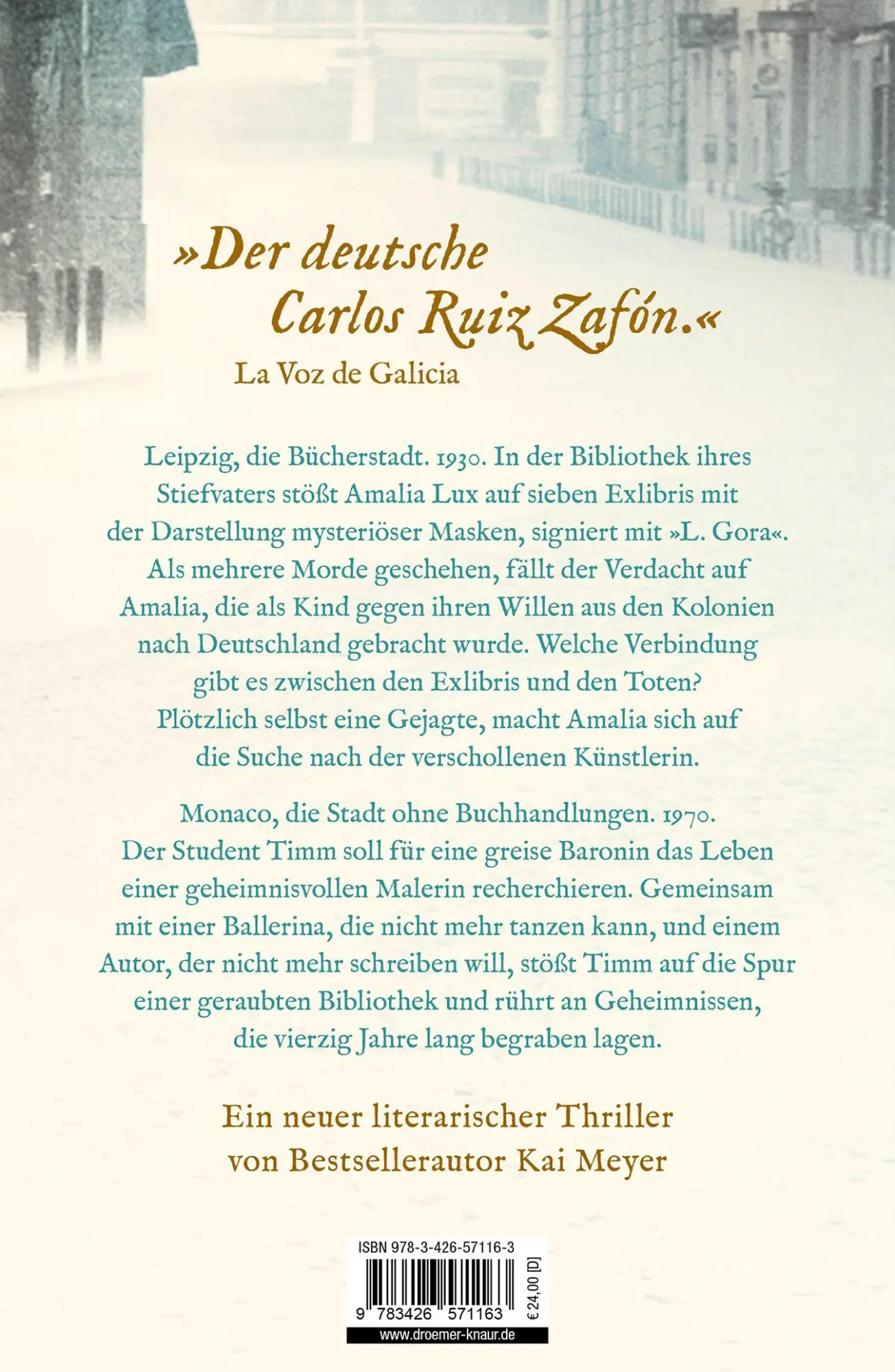 Rückseite: 9783426571163 | Das Alphabet der Masken | Roman | Kai Meyer | Buch | 432 S. | Deutsch