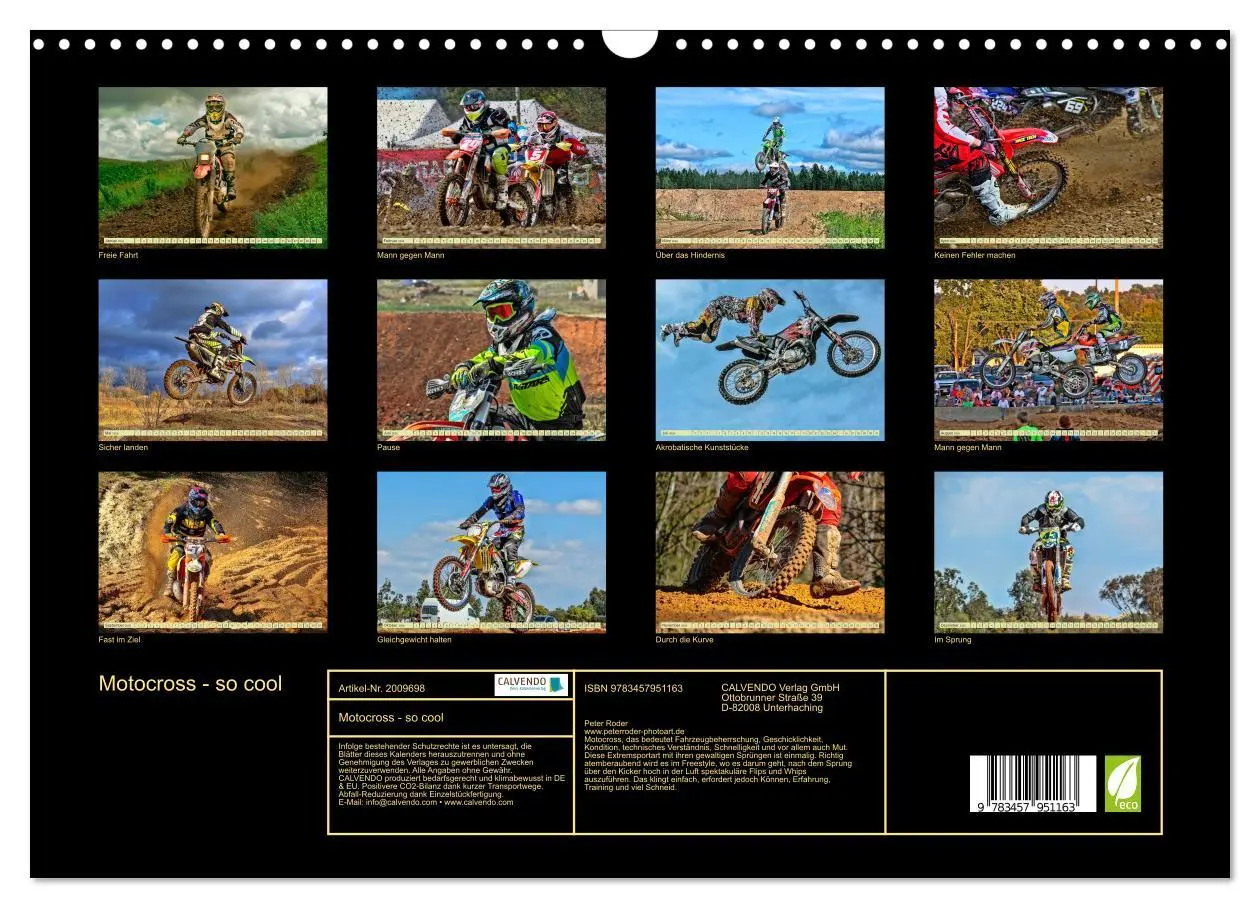 Bild: 9783457951163 | Motocross - so cool (Wandkalender 2026 DIN A3 quer), CALVENDO...