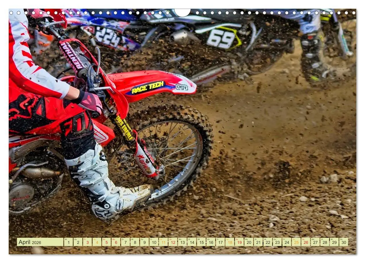 Bild: 9783457951163 | Motocross - so cool (Wandkalender 2026 DIN A3 quer), CALVENDO...