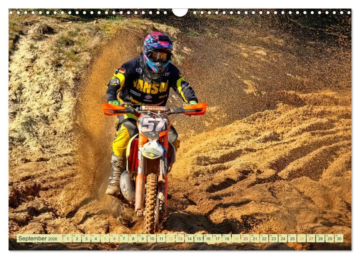 Bild: 9783457951163 | Motocross - so cool (Wandkalender 2026 DIN A3 quer), CALVENDO...