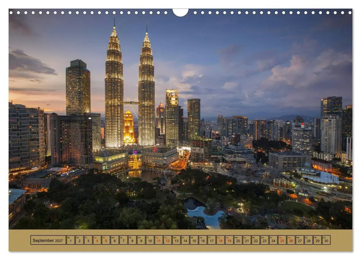 Bild: 9783516801163 | Metropolen - Asiens schönste Städte bei Nacht (Wandkalender 2027...