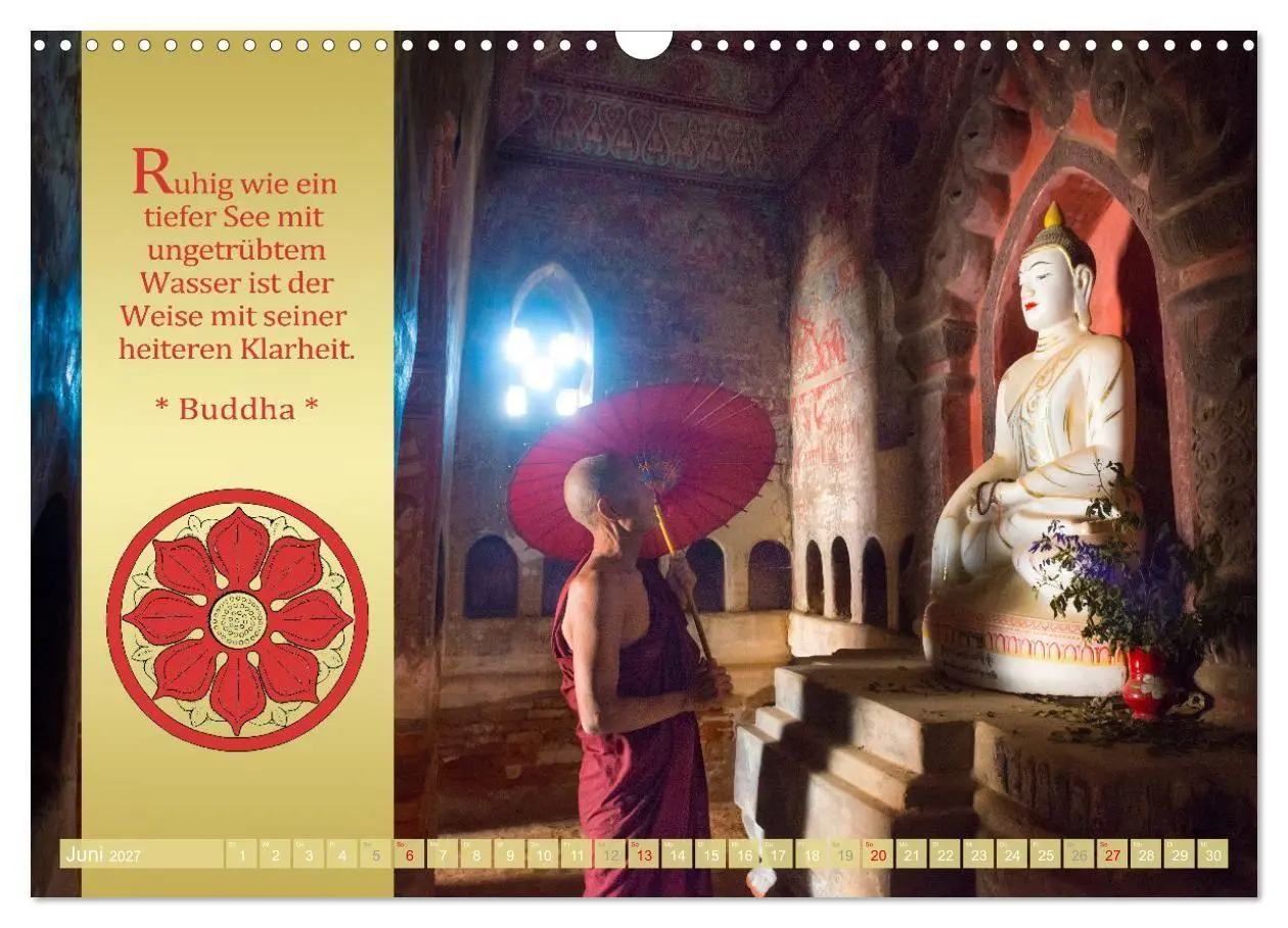 Bild: 9783569511163 | BUDDHAS WORTE - Buddhistische Weisheiten (Wandkalender 2027 DIN A3...