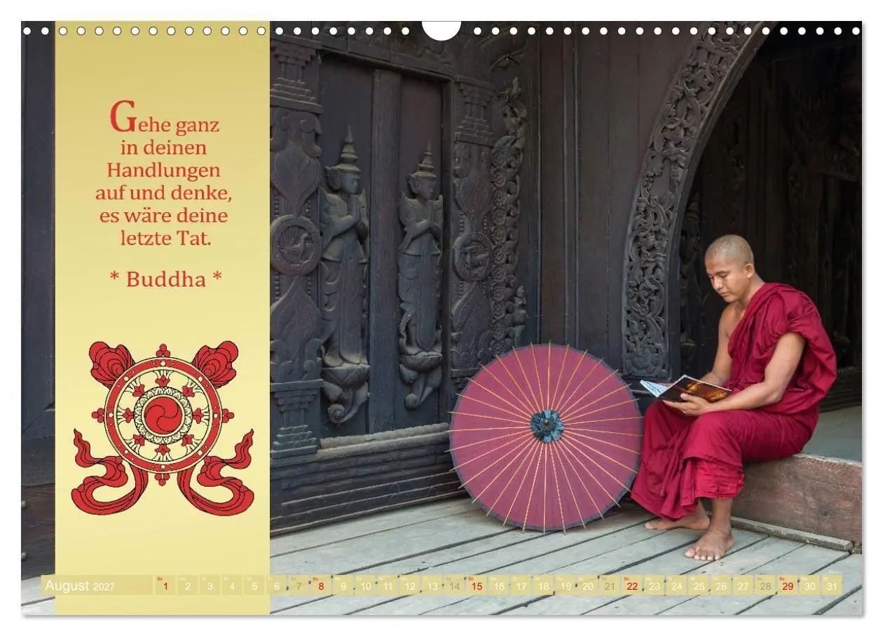 Bild: 9783569511163 | BUDDHAS WORTE - Buddhistische Weisheiten (Wandkalender 2027 DIN A3...