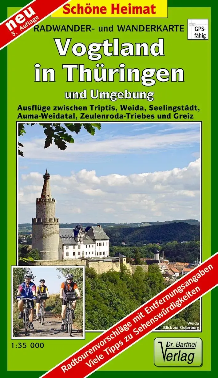 Cover: 9783895911163 | Radwander- und Wanderkarte Vogtland in Thüringen und Umgebung | 2 S.
