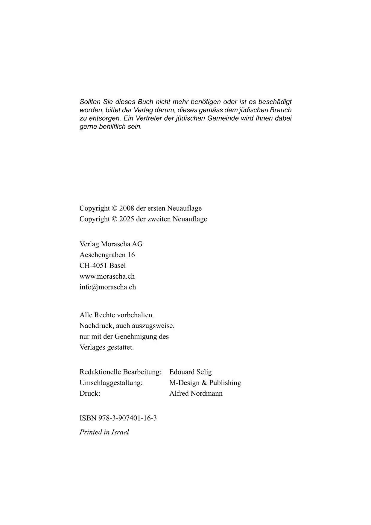 Bild: 9783907401163 | Die fünf Bücher der Tora | Bereschit | Rabbiner Mendel Hirsch (u. a.)