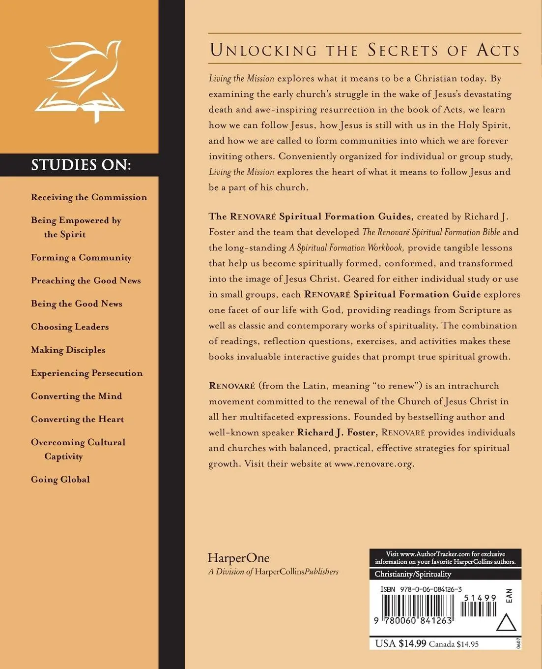 Rückseite: 9780060841263 | Living the Mission | A Spiritual Formation Guide | Renovare | Buch