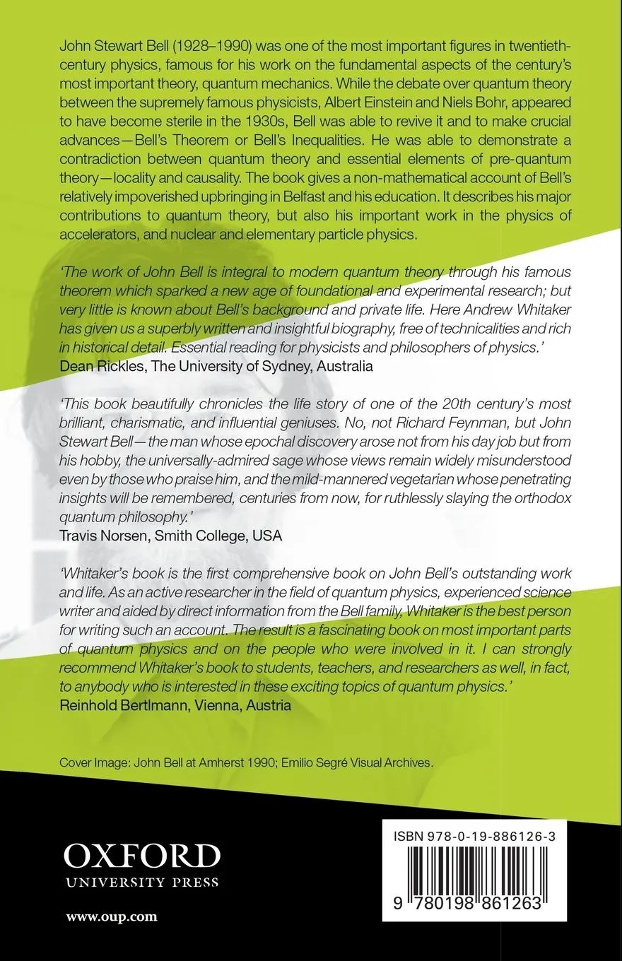 Rückseite: 9780198861263 | John Stewart Bell and Twentieth Century Physics | Vision and Integrity