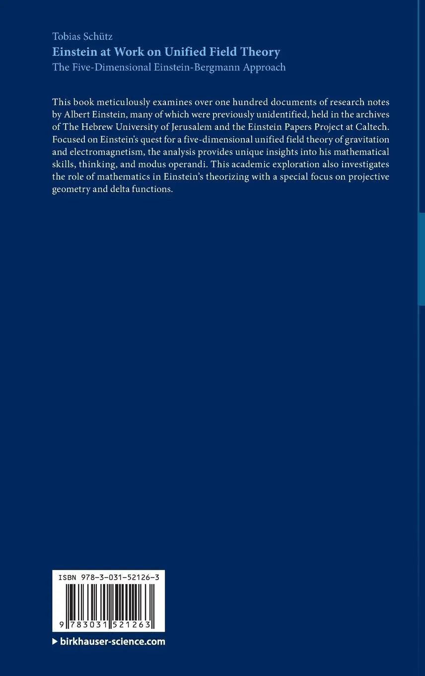 Rückseite: 9783031521263 | Einstein at Work on Unified Field Theory | Tobias Schütz | Buch | xv
