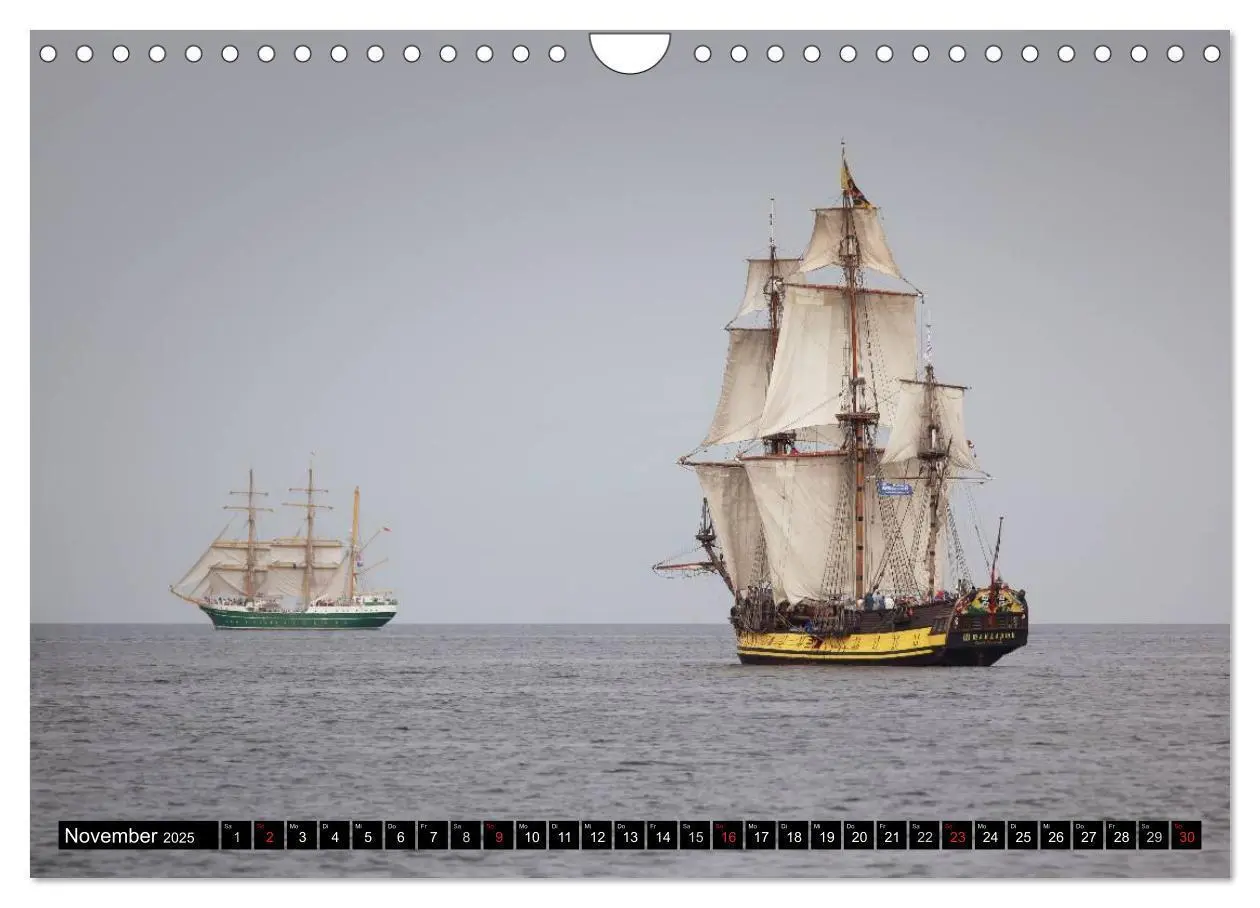 Bild: 9783435781263 | Hanse Sail (Wandkalender 2025 DIN A4 quer), CALVENDO Monatskalender