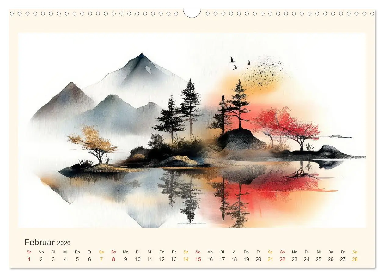 Bild: 9783457251263 | Japan - die Farben der Tradition (Wandkalender 2026 DIN A3 quer),...