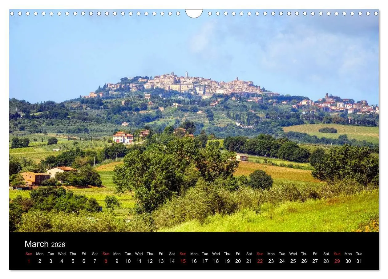 Bild: 9783516581263 | Tuscany (Wall Calendar 2026 DIN A3 landscape), CALVENDO 12 Month...