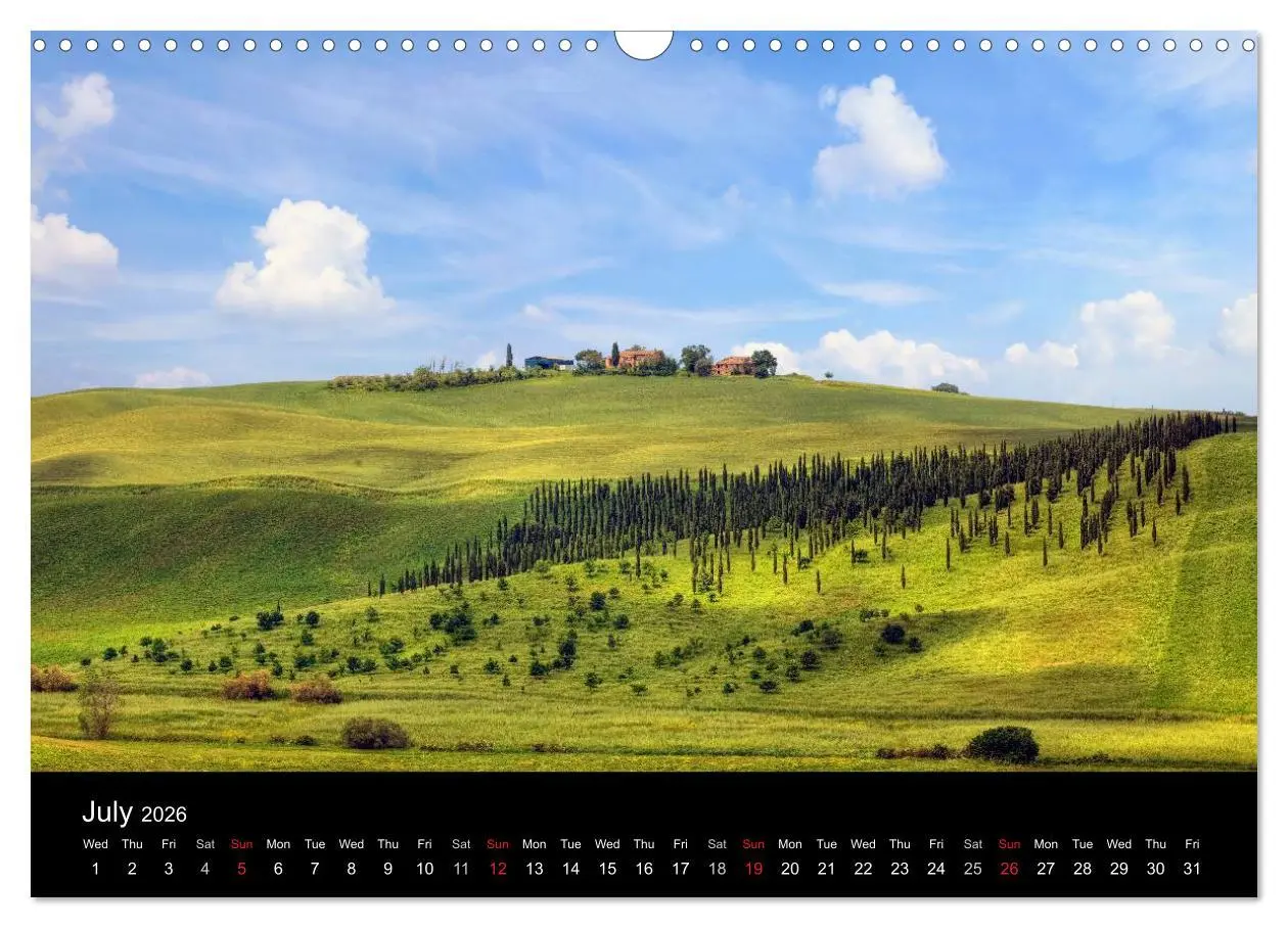 Bild: 9783516581263 | Tuscany (Wall Calendar 2026 DIN A3 landscape), CALVENDO 12 Month...