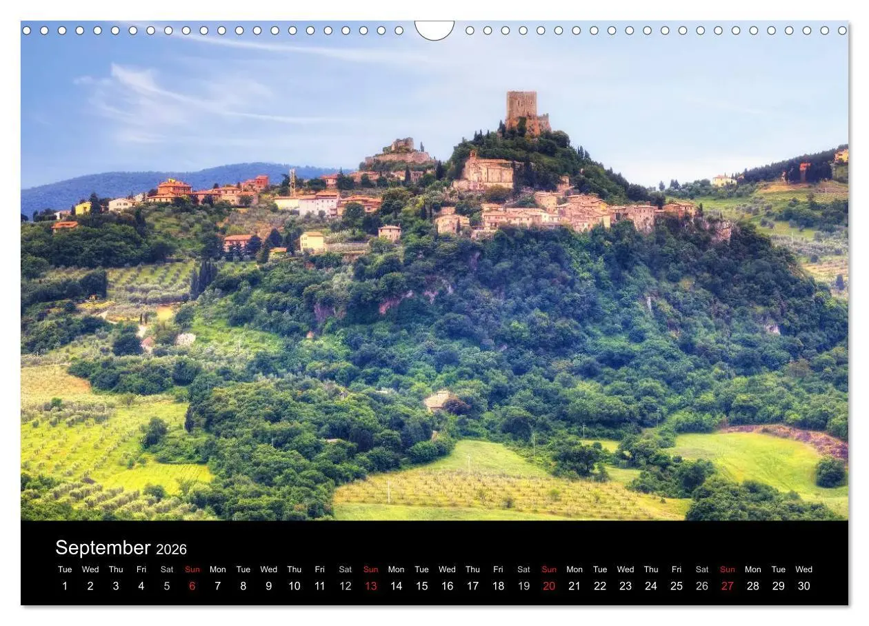 Bild: 9783516581263 | Tuscany (Wall Calendar 2026 DIN A3 landscape), CALVENDO 12 Month...
