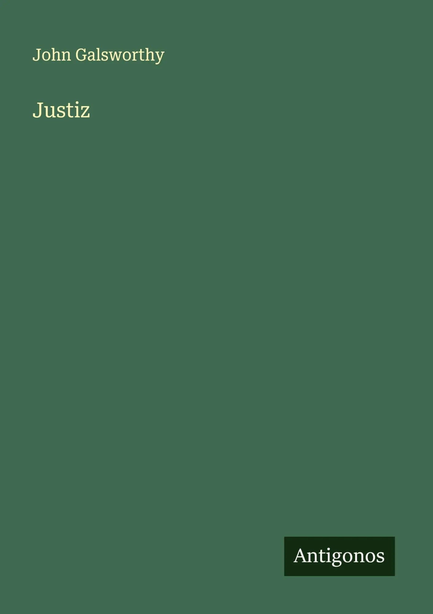 Cover: 9783563871263 | Justiz | John Galsworthy | Taschenbuch | Deutsch | 2025