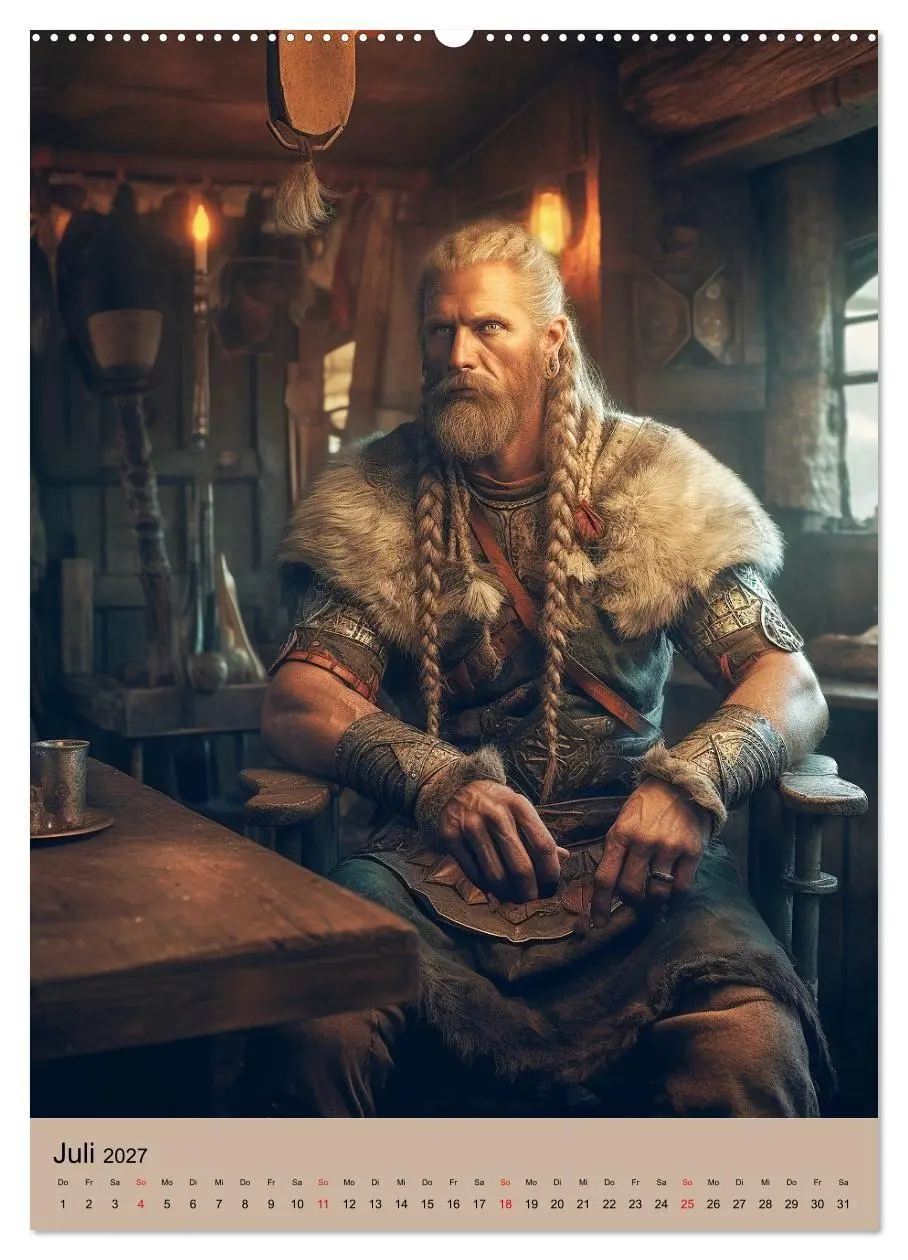 Bild: 9783569291263 | Wikinger-Fantasy. Wilde Krieger aus dem Norden (Wandkalender 2027...